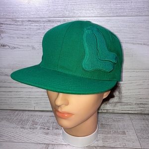 RARE! Boston Red Sox Cooperstown Collection American Needle Green Fitted Cap Hat